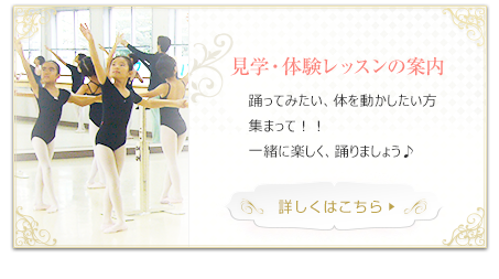 見学・体験レッスンの案内